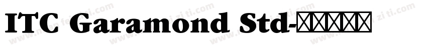 ITC Garamond Std字体转换